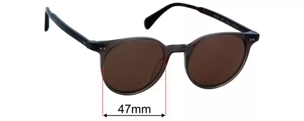 Verres De Rechange Fuse Lenses Pour Lunettes Oliver Peoples OPLL OV5316SU (53mm) - Neufs Avec Étuis